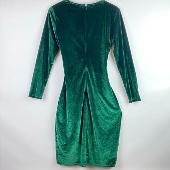 Forrest Green Velvet Wrap
Asymmetrical Dress - Picture 6 of 15